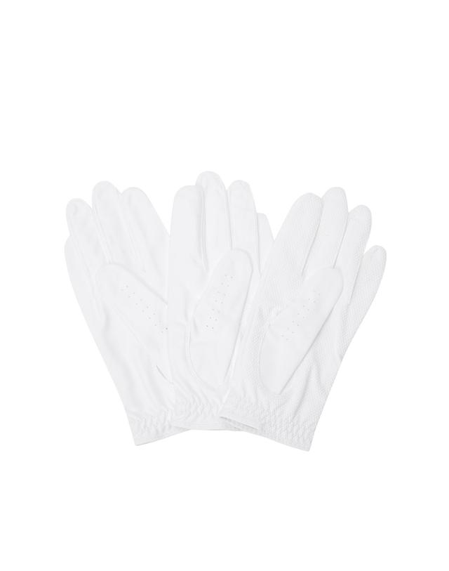 왁 [WAAC] Women Synthetic Leather WAACKY Golf Gloves (3PACK) WGHCX26110WHX 착용컷