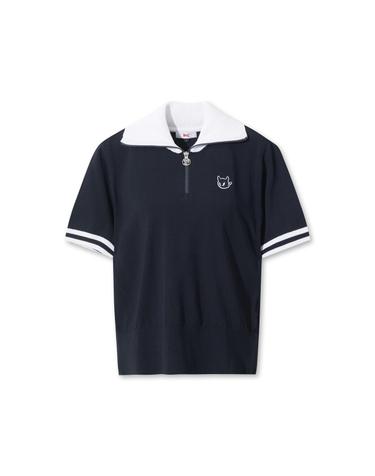 [WAAC] Big Collar Half-Zip Sweater (OE) WWWAM26901NYD