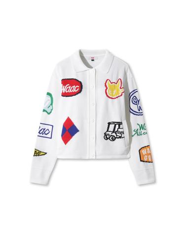 [WAAC] Logo Intarsia Knit Jacket WWWAS26106IVX