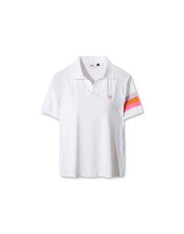 [WAAC] Women Knit Sleeve Hybrid Polo WWTCM26301WHX