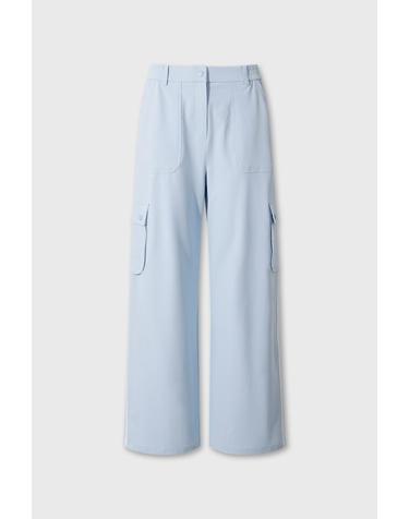 [WAAC] Women Stripe wide pants WWPNM26207BUL