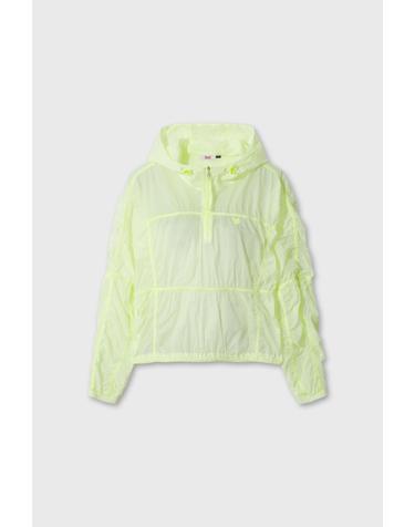 [WAAC] Women Shirring hoodie Anorak WWUAM26400WHX
