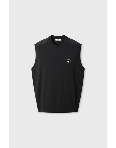[WAAC] [Exclusive] Men WAACKY Hybrid Knit Vest WMWAM26900BKX