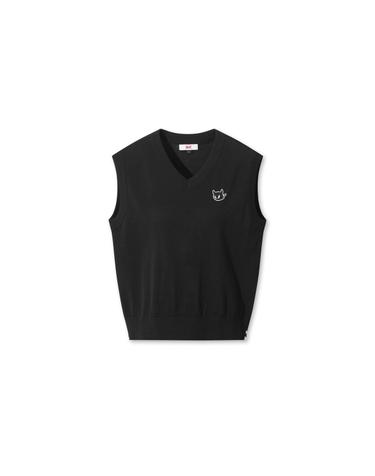 [WAAC] WAACKY V-neck Knit Vest WWWAM26200BKX