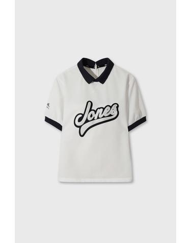 [WAAC X JONES] Women’s Curved Logo Seersucker Pullover WWTCM26470WHX