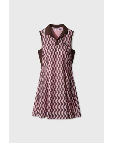 [WAAC] Athletic Optic Block Sleeveless Dress WLTCM26411PIL