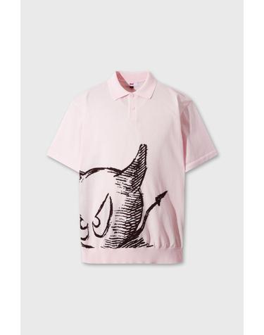 [WAAC] Men BIG WAACKY Knit Polo WMWAM26203PIL