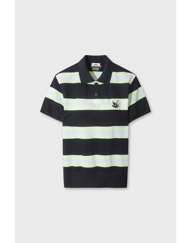 [WAAC] Women Stripe Loose-Fit Polo WWTCM26503NYD