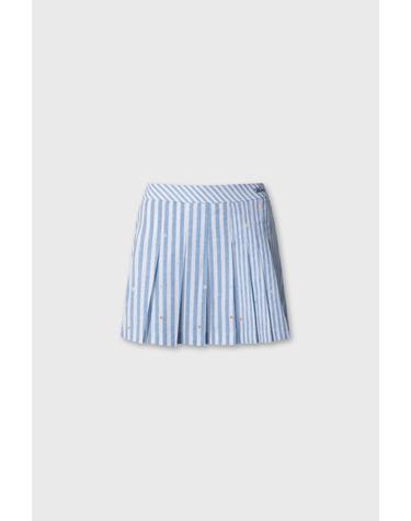 [WAAC] Women Seersucker Skort WWKCM26520BUL