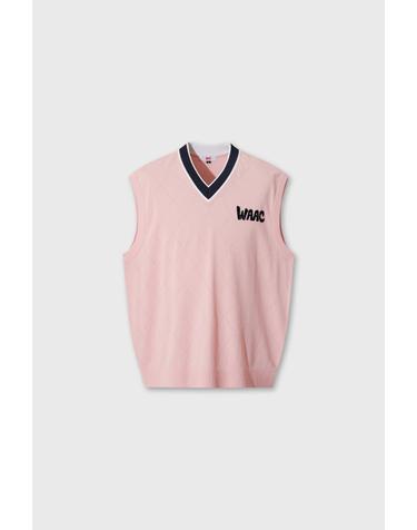 [WAAC] [WAAC X ERIC] Men V-neck Knit Vest WMWAM26540PIX
