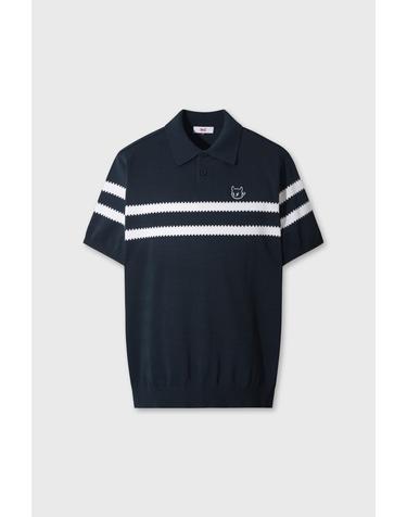 [WAAC] Men WAACKY Stirpe Knit Polo WMWAA26604NYX