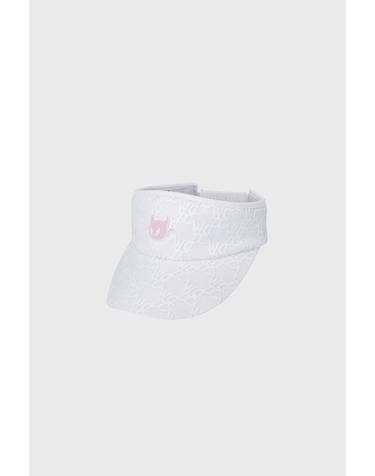 [WAAC] Women Logo Pattern Visor WGRCX26315WHX