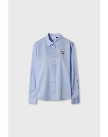 왁 Women Jersey Stripe Shirts WWTBA26605BUL