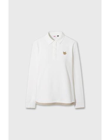 Women Faux Layered Polo WWTBA26600IVX