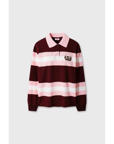[WAAC] Women Knit Collar Stripe Polo WWTBA26606WID