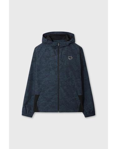 [WAAC] Men Patterned Hoodie Windbreaker WMUAA26602NYX