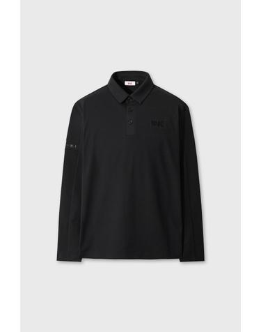 [WAAC] Men WAACK Signature Fleece Polo WMTBW26701BKX