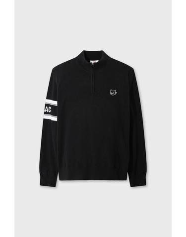 [WAAC] WAACKY Men Half-zip Windblock Sweater WMWAW26706BKX