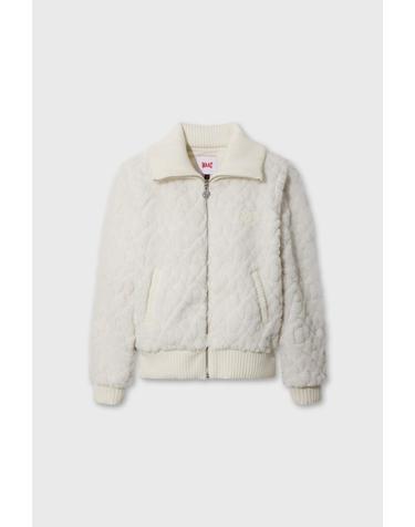 [WAAC] Women Pluffy Logo Jacquard jacket WWUAW26803IVX