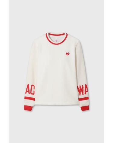 [WAAC] Women Knit Sleeve Hybrid Sweatshirt WWTBW26705IVX