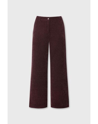 왁 [WAAC] [Exclusive] Women Corduroy Wide pants WWPNW26900BRD