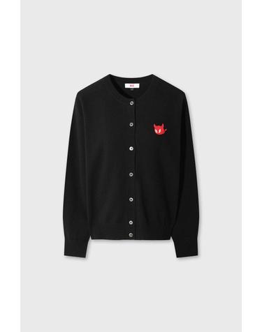 [WAAC] [Exclusive] Women WTO Cashmere Wholegarment Cardigan WWWAW26931BKX