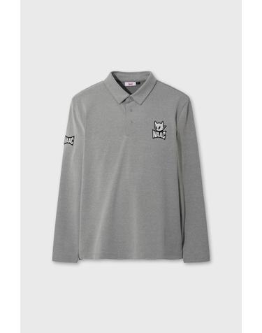 왁 [WAAC] [Exclusive] PLAYERS EDITION Men Fleece Polo WMTBW26901GYM