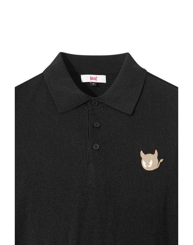 왁 [WAAC] WTO Color Block Knit Polo WMWAS26130BKX 착용컷