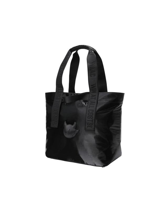 왁 [WAAC] Glossy Tote Bag WGBOX26105BKX 착용컷