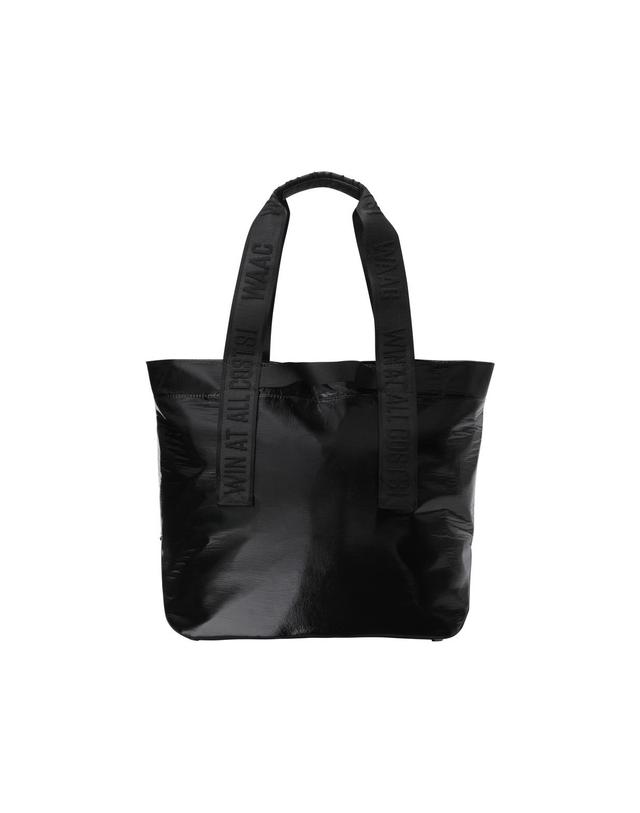 왁 [WAAC] Glossy Tote Bag WGBOX26105BKX 착용컷