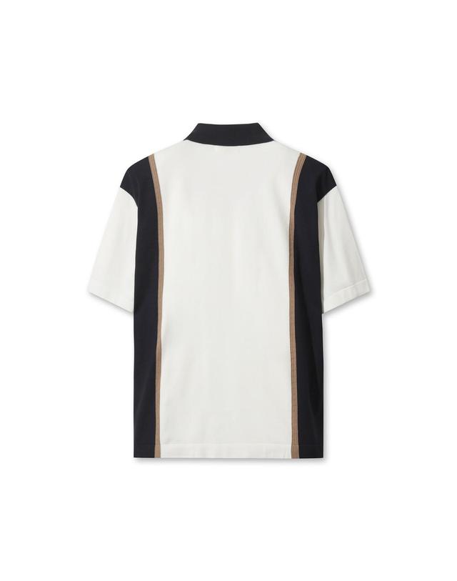 왁 [WAAC] WAAC Logo Relaxed Fit Knit Polo WMWAS26106IVX 착용컷