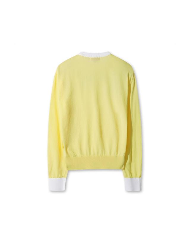 왁 [WAAC] [Exclusive] Women Palm Tree Crewneck Sweater WWWAM26902YEX 착용컷