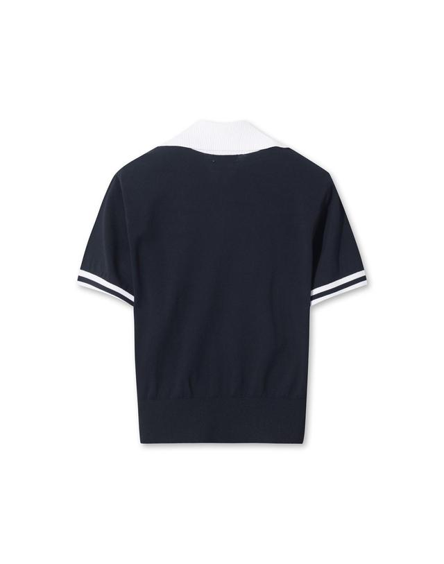 왁 [WAAC] Big Collar Half-Zip Sweater (OE) WWWAM26901NYD 착용컷