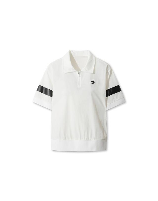 왁 [WAAC] 2-way Collar Woven Half-Zip Pullover (OE) WWTCM26903WHX 착용컷