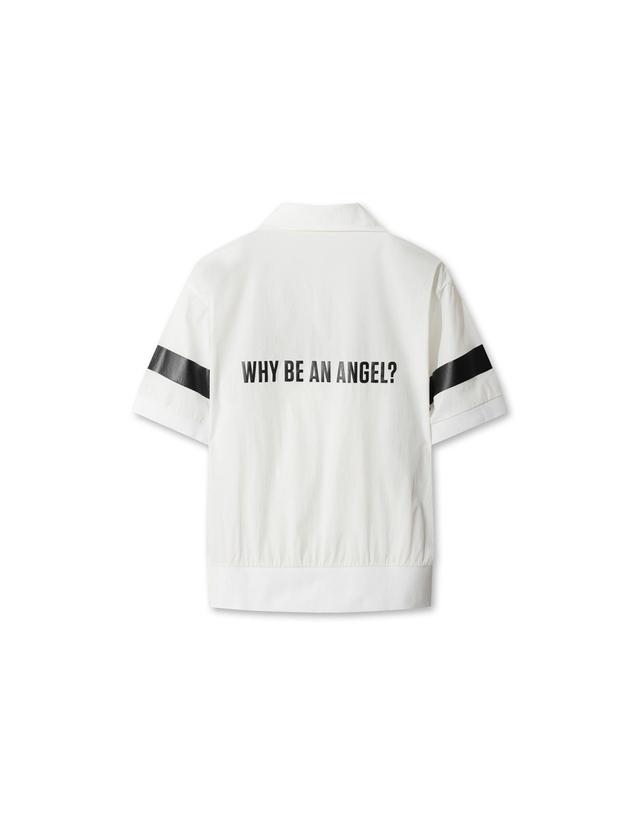 왁 [WAAC] 2-way Collar Woven Half-Zip Pullover (OE) WWTCM26903WHX 착용컷