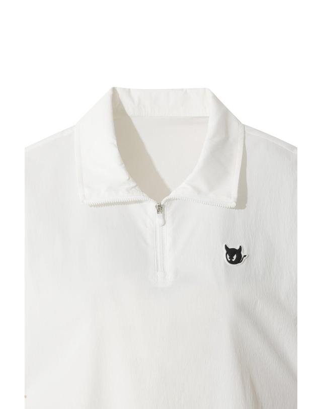 왁 [WAAC] 2-way Collar Woven Half-Zip Pullover (OE) WWTCM26903WHX 착용컷