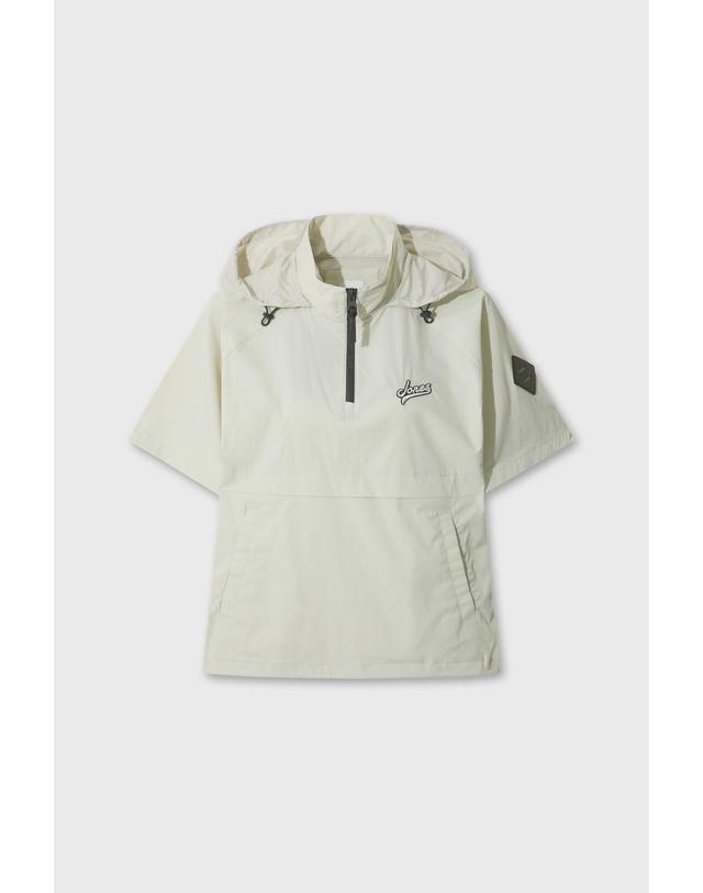 왁 [WAAC] [WAAC X JONES] JONES Women’s Contast Hooded Anorak WWUAM26270BEL 착용컷
