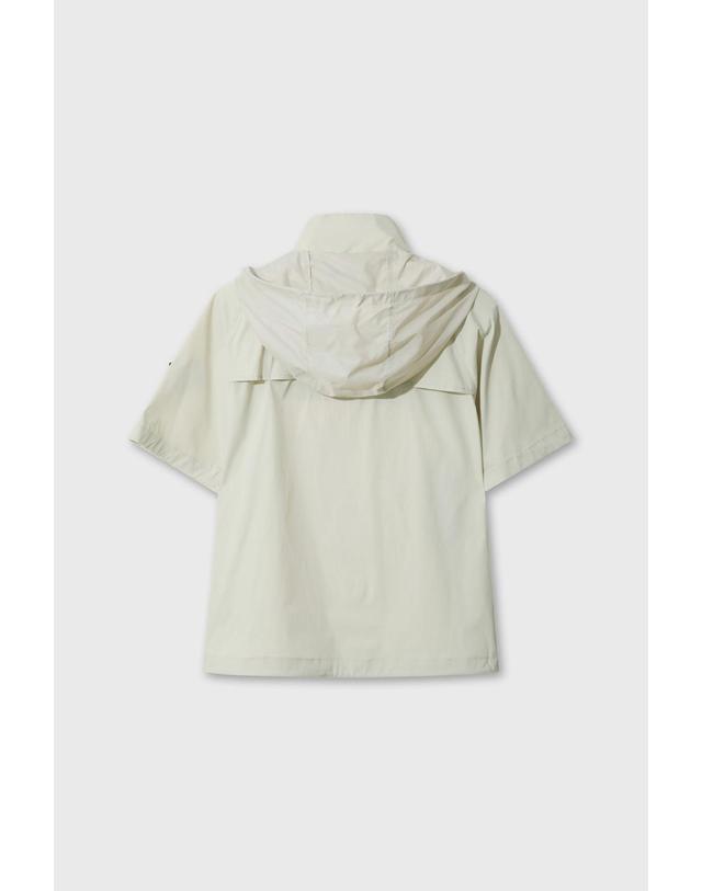 왁 [WAAC] [WAAC X JONES] JONES Women’s Contast Hooded Anorak WWUAM26270BEL 착용컷