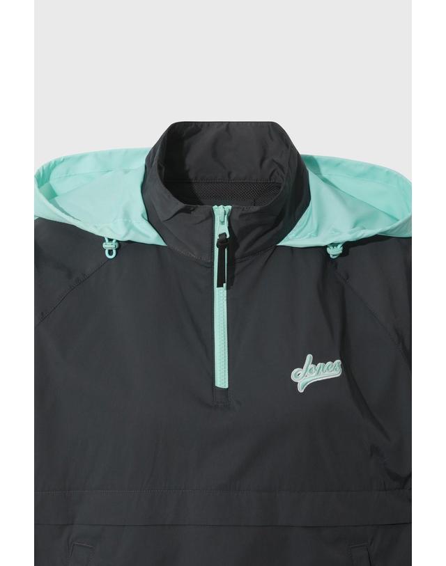 왁 [WAAC] [WAAC X JONES] JONES Women’s Contast Hooded Anorak WWUAM26270GYX 착용컷
