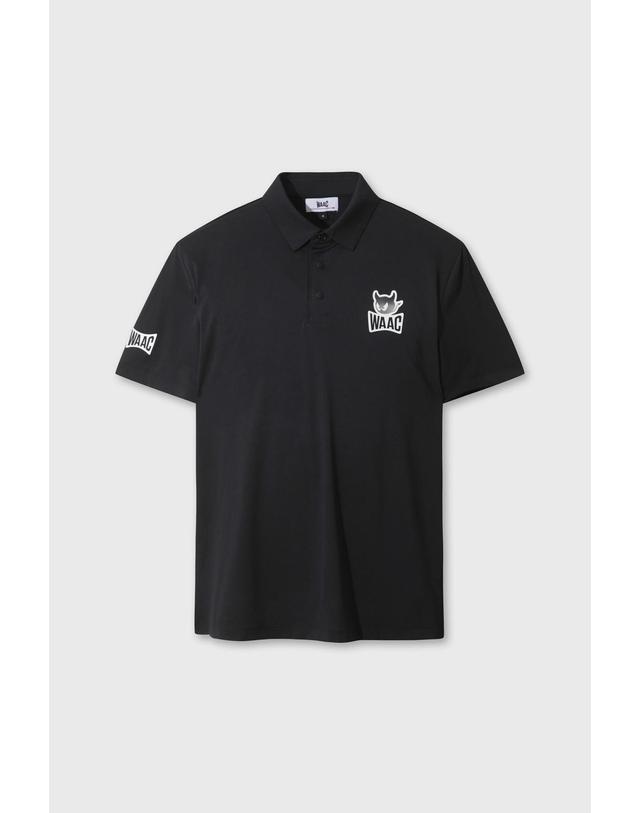 왁 [WAAC] [Exclusive] PLAYERS EDITION Emblem Polo WMTCM26902BKX 착용컷