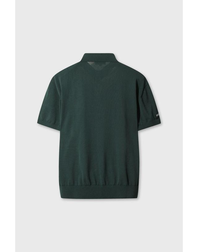 왁 [WAAC] [Exclusive] Men WAACKY Essential Knit Polo WMWAM26901GRD 착용컷