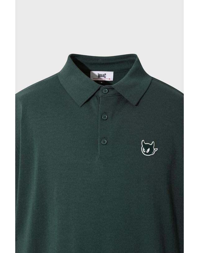왁 [WAAC] [Exclusive] Men WAACKY Essential Knit Polo WMWAM26901GRD 착용컷