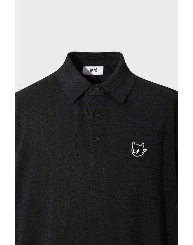 왁 [WAAC] [Exclusive] Men WAACKY Essential Knit Polo WMWAM26901BKX 착용컷