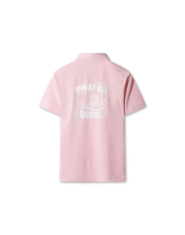 왁 [WAAC] WAACKY Women Summer Pique Polo WWTCM26300PIX 착용컷