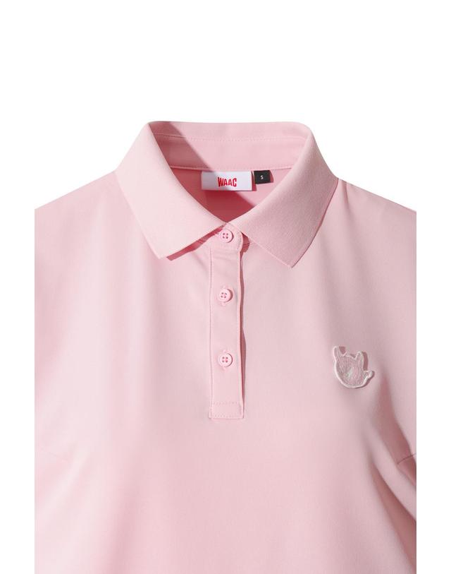 왁 [WAAC] WAACKY Women Summer Pique Polo WWTCM26300PIX 착용컷