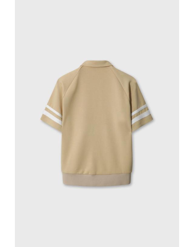 왁 [WAAC] Women Logo Loose Fit Polo Sweatshirt WWTCM26302BEX 착용컷