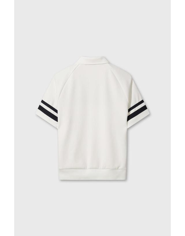 왁 [WAAC] Women Logo Loose Fit Polo Sweatshirt WWTCM26302WHX 착용컷