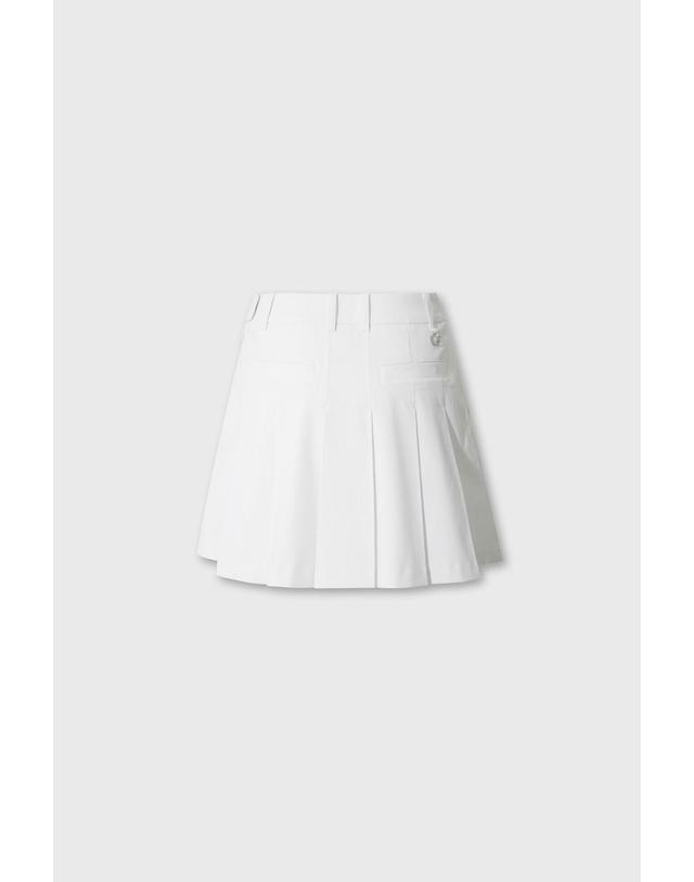 왁 [WAAC] Women Essentail pleats skort WWKCM26200WHX 착용컷