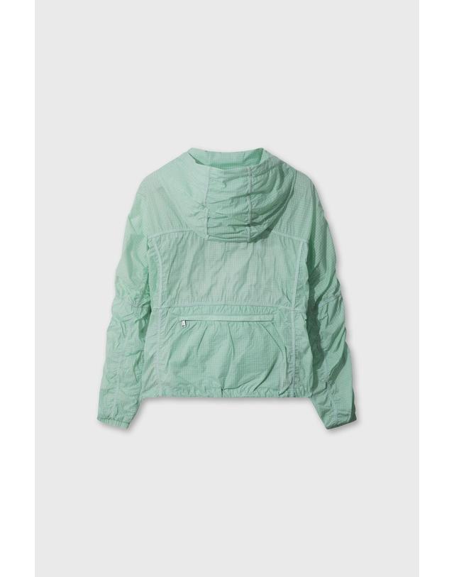 왁 [WAAC] Women Shirring hoodie Anorak WWUAM26400MIX 착용컷