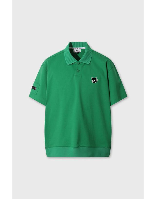 왁 [WAAC] [Exclusive] Men WAACKY Loose Fit Polo Sweatshirt WMTCM26910YGX 착용컷